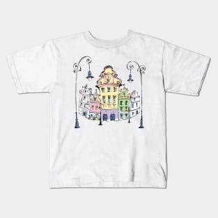 Old market square in Poznan, Poland Kids T-Shirt